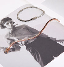 Load image into Gallery viewer, Black and White Tennis Bracelet