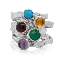 Load image into Gallery viewer, Mini Gem Ripple Ring