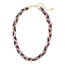 Load image into Gallery viewer, Pink Braided Paracord Necklace
