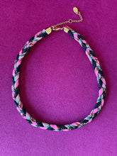 Load image into Gallery viewer, Pink Braided Paracord Necklace
